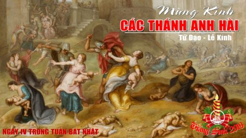 Ngày thứ tư tuần Bát Nhật Giáng Sinh – THÁNH ANH HÀI. Lễ kính. – Hài Nhi chết vì Chúa.