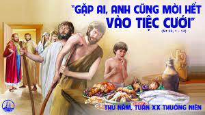 Thứ Năm tuần 20 thường niên. – Tiệc cưới Nước Trời.