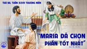 Thứ Ba tuần 27 thường niên. – Con đường yêu Chúa.